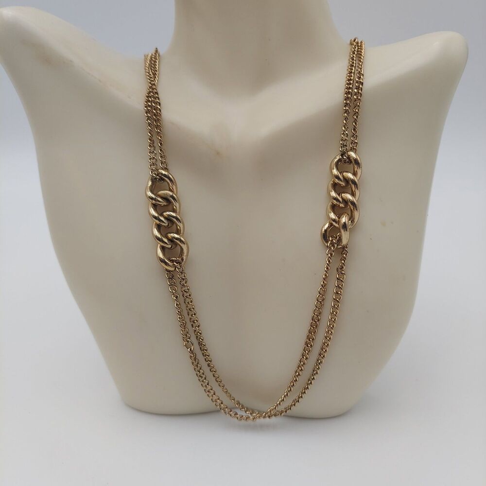 2 Strand Goldtone Chain 38"